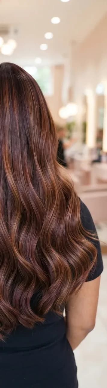 The same hair after a professional colour service